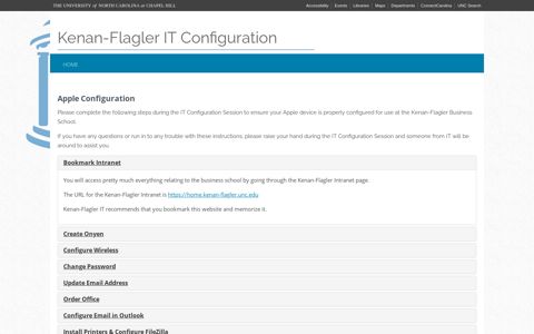 Apple Configuration Session | Kenan-Flagler IT Configuration