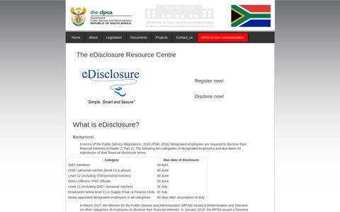 The eDisclosure Resource Centre - DPSA
