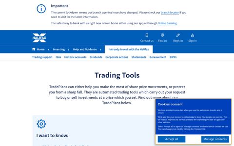 Automated trading with TradePlans | Investing | Halifax