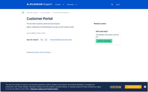 Customer Portal | Atlassian Support | Atlassian Documentation
