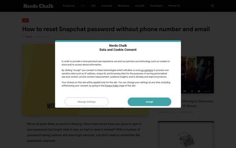 How to reset Snapchat password without phone number and ...