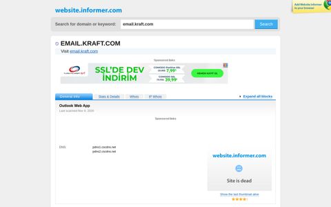 email.kraft.com at WI. Outlook Web App - Website Informer