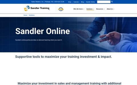 Online Training & Digital Tools | Sandler Training