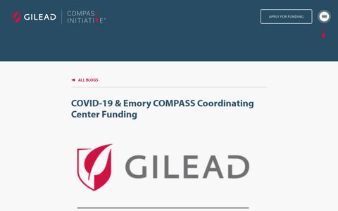 COVID-19 & Emory COMPASS Coordinating Center Funding ...
