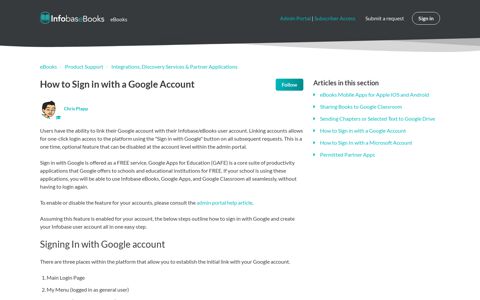 How to Sign in with a Google Account – eBooks