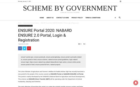 ENSURE Portal 2020: NABARD ENSURE 2.0 Portal, Login ...