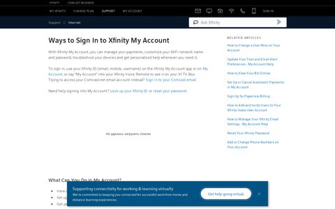 Ways to Sign In to Xfinity My Account