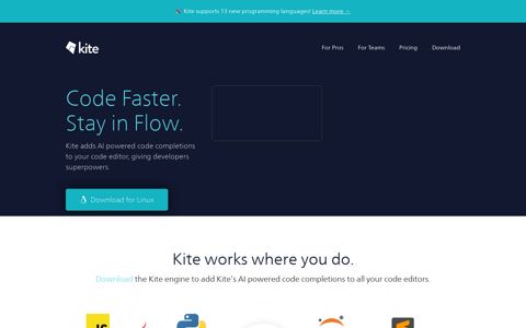 Kite - Free AI Coding Assistant and Code Auto-Complete Plugin