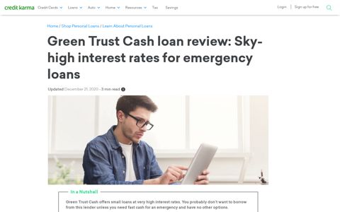 Green Trust Cash Loan Review: Emergency Loans | Credit ...