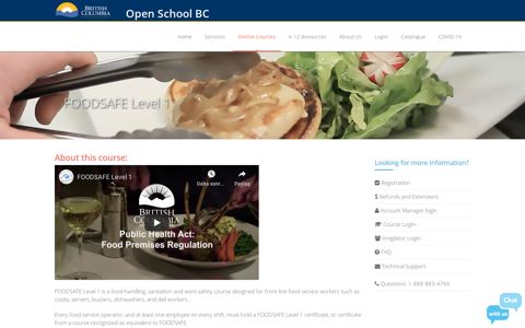 FOODSAFE - Open School BC