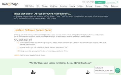 solution for LabTech Software Partner Portal - miniOrange