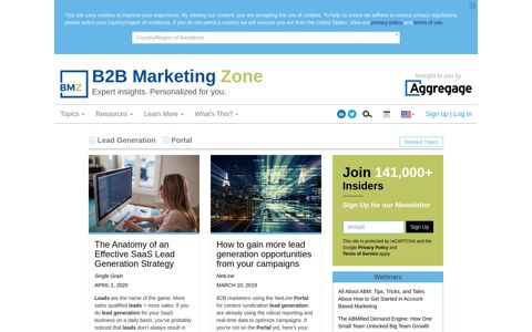 Lead Generation and Portal - B2B Marketing Zone