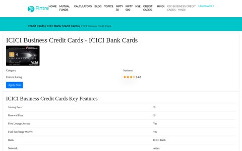 ICICI Business Credit Cards - ICICI Bank Cards - Apply Now ...