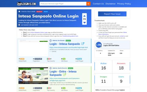 Intesa Sanpaolo Online Login - Logins-DB