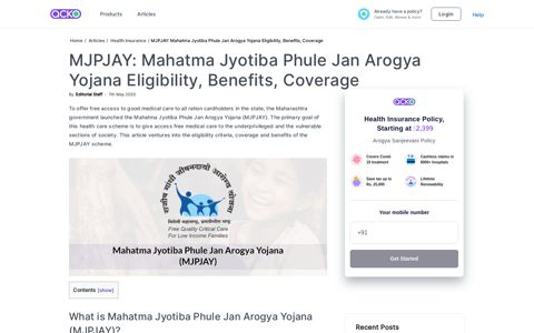 MJPJAY: Mahatma Jyotiba Phule Jan Arogya Yojana - Benefits