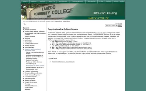 Laredo College - Registration for Online Classes