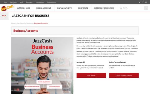 Business Accounts - JazzCash