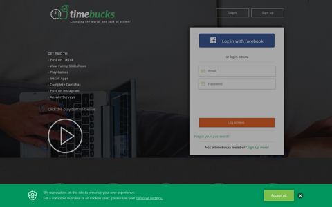 TimeBucks: Paid To Click, Paid To Watch Videos, Paid To Post
