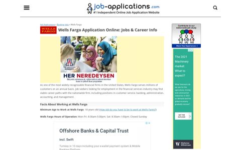 Wells Fargo Application Online: Jobs & Career Info