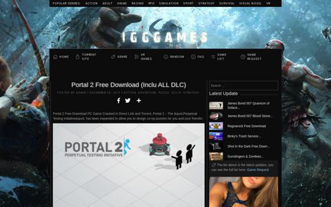 Portal 2 Free Download (Inclu ALL DLC) « IGGGAMES