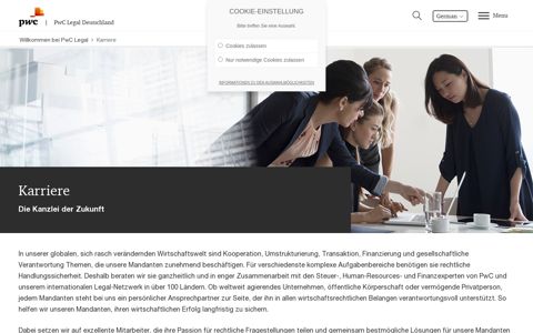 Karriere - PwC Legal Deutschland - bei PwC Legal