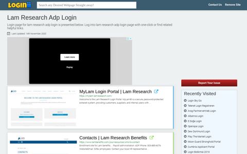 Lam Research Adp Login - Loginii.com