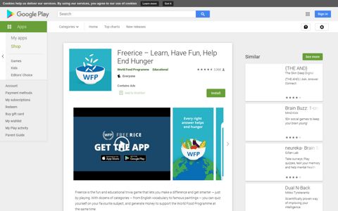 Freerice – Learn, Have Fun, Help End Hunger - Apps on ...