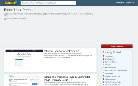 Eform User Portal - Loginii.com