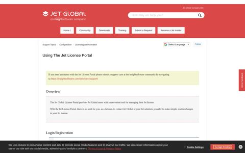 Using the Jet License Portal – Support Topics