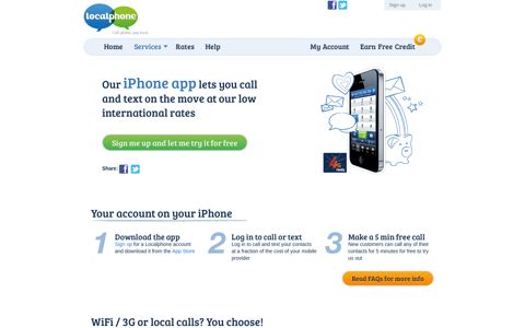 Cheap International Calls From Your iPhone | Localphone