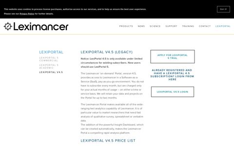 LexiPortal V4.5 — Leximancer