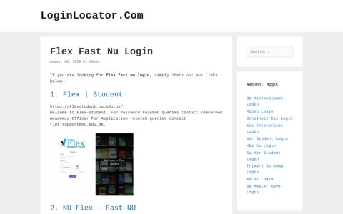 Flex Fast Nu Login - LoginLocator.Com