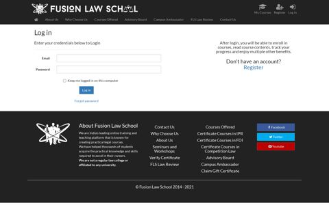 Log in - Fusion Law School