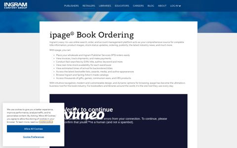 iPage - Book Ordering Tools, POS Integration | Ingram ...