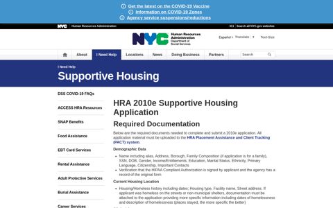HRA 2010e - HRA - NYC.gov