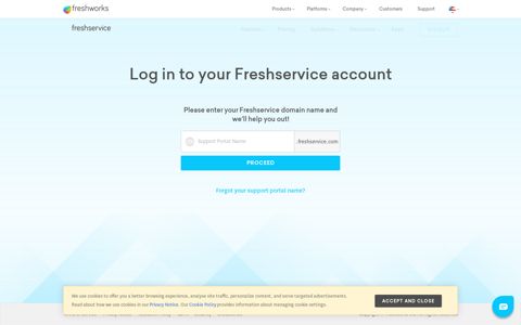 Try Freshservice for Free! - Freshservice Login
