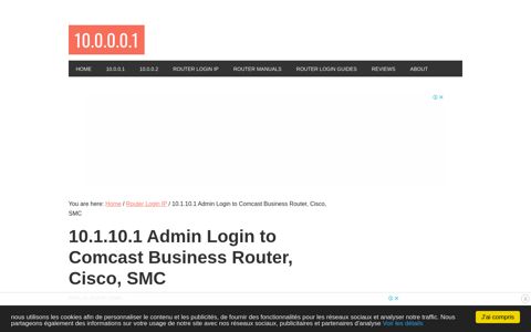 10.1.10.1 Admin Login To Comcast Business Router, Cisco ...