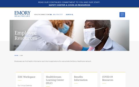 Resources for Employees - Atlanta, GA - Emory Healthcare