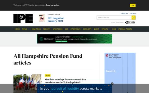 All Hampshire Pension Fund articles | IPE - IPE.com