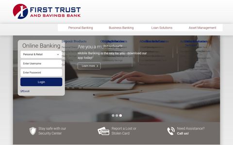 First Trust and Savings Bank