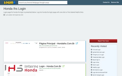 Honda Ihs Login - Loginii.com