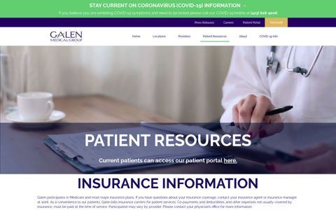 Patient Resources | GalenMedical - Galen Medical Group