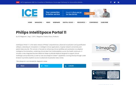 Philips IntelliSpace Portal 11 - ICE - ICE Magazine