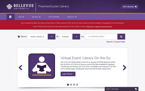 Freeman/Lozier Library - Bellevue University