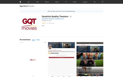 ‎Goodrich Quality Theaters on the App Store