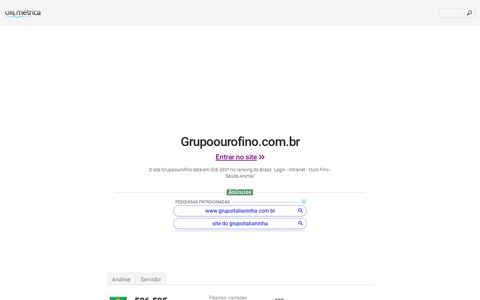 www.Grupoourofino.com.br - Login - Intranet - Ouro Fino - urlm