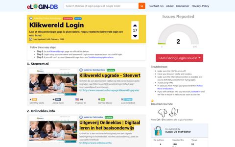 Klikwereld Login - A database full of login pages from all over ...