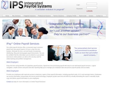 Online Payroll Services - IPS Integrated Payroll Systems