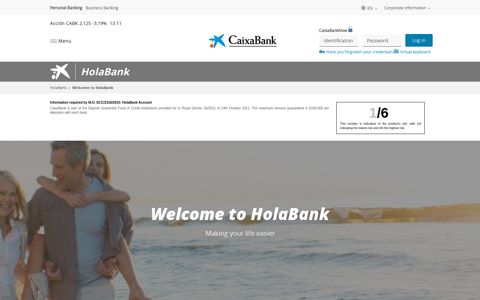 Welcome to HolaBank | HolaBank | CaixaBank