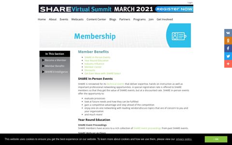 Member Benefits - SHARE